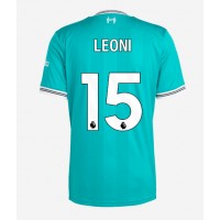 Liverpool Giovanni Leoni #15 Tretí futbalový dres 2025-26 Krátky Rukáv
